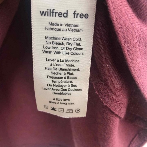 Aritzia Wilfred Free Aneta Pink Pullover Top XXS - Picture 11 of 11